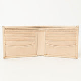 LC-ADBG1236I Hand-Tooled Leather Wallet - Western Floral Bifold Design