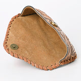ADBG1203 Hand-Tooled Leather Sunglass Case - Floral Western Design by American Darling