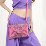 ADBG1109C Envelope Genuine Western Leather Women Bag