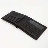 ADBGM529 Suede Western Bifold Wallet - Embroidered Leather Mens Cowboy Wallet