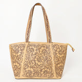 LC-ADBGZ792 Tote Hand Tooled Genuine Western Leather Women Bag