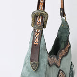 ADBGA419 Genuine Western Leather Crossbody Bag Hand Tooled Cowgirl Purse by American Darling