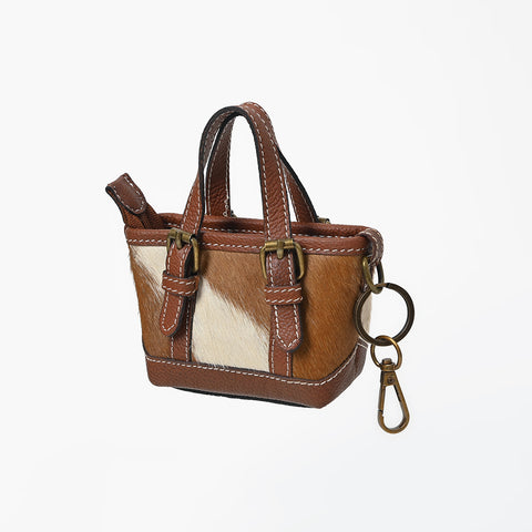 ADCHA131 American Darling Genuine Hair-On Mini Tote Bag & Keychain Pouch