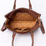LC-ADBG235A Tote Crocodile Embosed Genuine Western Leather Bag