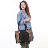 ADBG230 Tote Embossed Genuine Western Leather Women Bag