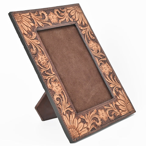ADFRA101 American Darling  Hand Tooled Genuine Leather Photo Frame