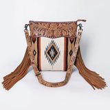 ADBG510 Crossbody Genuine Western Leather Women Bag Paisley