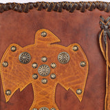 ADBGM422B Thunderbird Leather Hobo Bag with Fringe & Concho Accents - American Darling