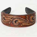 ADABA105 Rustic Western Hand-Tooled Leather Hair Band-Cowgirl Style Headwear by American Darling