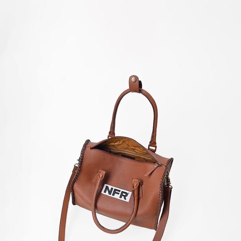 ADBGA1429PRCA American Darling Hand-Braided Leather NFR Speedy Satchel