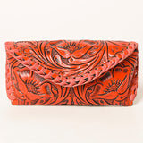 ADBG1203 Hand-Tooled Leather Sunglass Case - Floral Western Design by American Darling