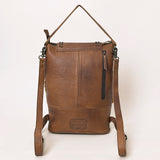 LC-ADBG1212 Hair-On Leather Cowhide Backpack - Western Convertible Shoulder Bag