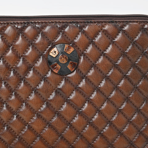 ADBGM841 American Darling Quilted Leather Crossbody Bag with Concho