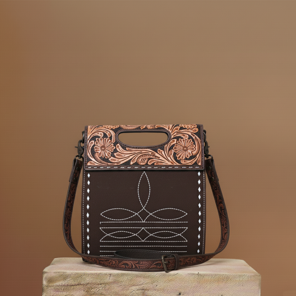 Suede Boot Stitch Bags