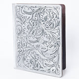 ADBG1232 Hand-Tooled Leather Portfolio - Western Floral Folio Case