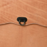 LC-ADBG1395 Classic Tan Leather Briefcase - Western Style Messenger Bag for Men & Women