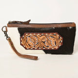 LC-ADBG344 Wristlet Genuine Western Leather Women Bag Belle