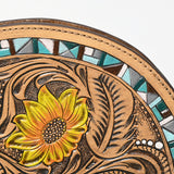 LC-ADBG1433 Taco Hand Tooled Genuine Western Leather Women Bag