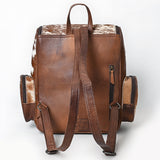 ADBG1157 Hand Tooled Western Leather Backpack - Artisan Floral Cowhide Bag by American Darling