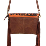 LC-ADBGD101  Envelope Hair-On Genuine Western Leather Women Bag