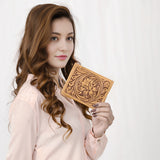 LC-ADBGZ799A Wallet Genuine Western Leather Women Bag