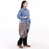 ADBGA713 Crossbody Genuine Western Suede Leather Women Bag