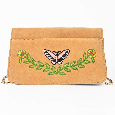 ADBGA944 American Darling Western Embroidered Genuine Suede Cross body Bag