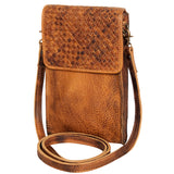 LC-NMBGM134 Cell phone Holder Genuine Western Leather Women Bag