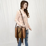 LC-ADBG1086  Tote Hand Tooled Genuine Western Leather Women Bag