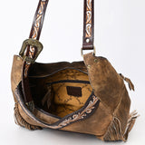 ADBGA419 Genuine Western Leather Crossbody Bag Hand Tooled Cowgirl Purse by American Darling