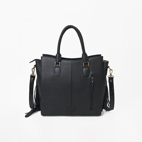 ADBG1889 Tote Hand Tooled Hair on Genuine Leather Women Bag