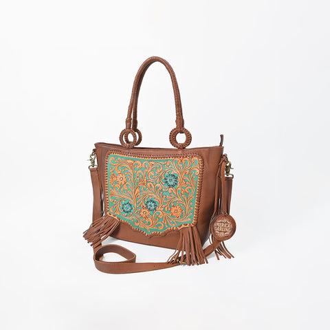 ADBGA1010 Crossbody Hand Tooled  Genuine Leather Women Bag
