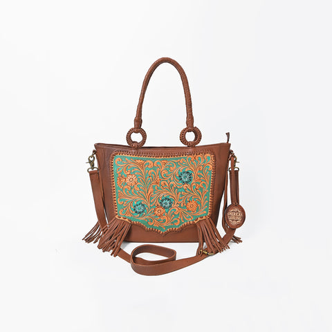 ADBGA1010 Crossbody Hand Tooled  Genuine Leather Women Bag