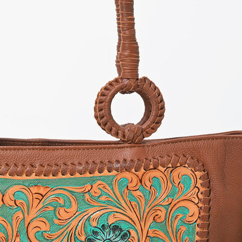 ADBGA1010 Crossbody Hand Tooled  Genuine Leather Women Bag