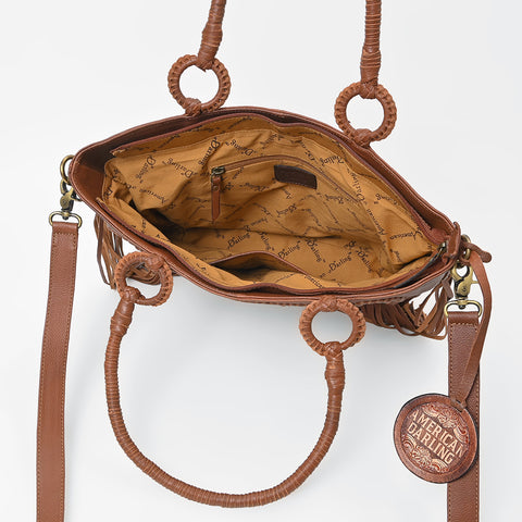 ADBGA1010 Crossbody Hand Tooled  Genuine Leather Women Bag