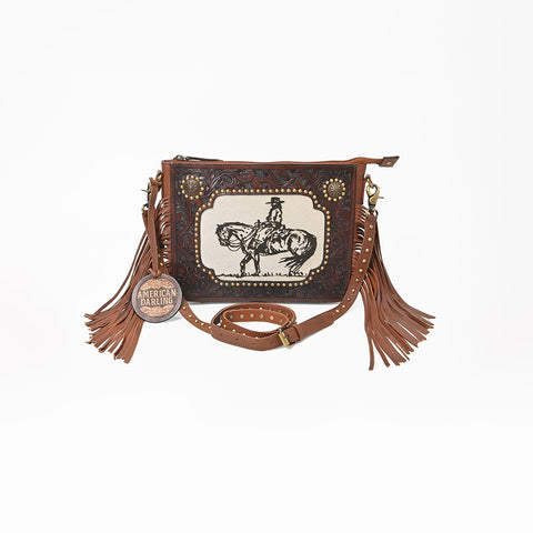ADBGA1029 Crossbody Hand Tooled Genuine Leather Women Bag