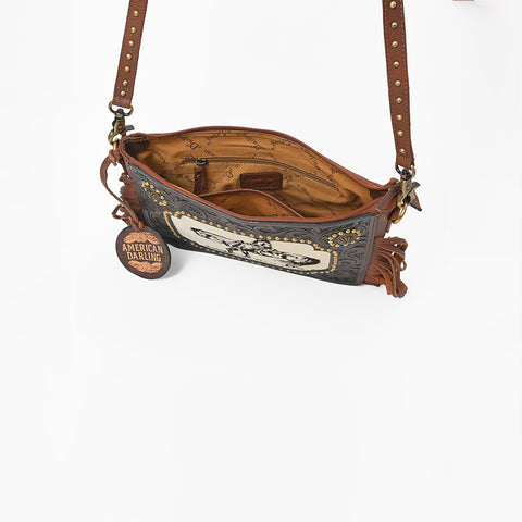 ADBGA1029 Crossbody Hand Tooled Genuine Leather Women Bag