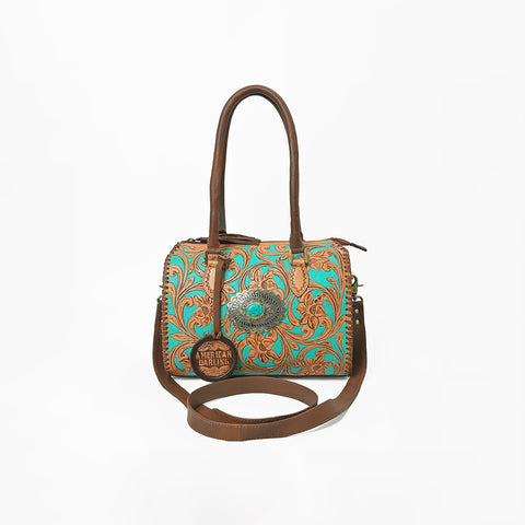 ADBGA1045 Speedy Bag Hand Tooled  Genuine Leather Women Bag