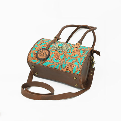 ADBGA1045 Speedy Bag Hand Tooled  Genuine Leather Women Bag