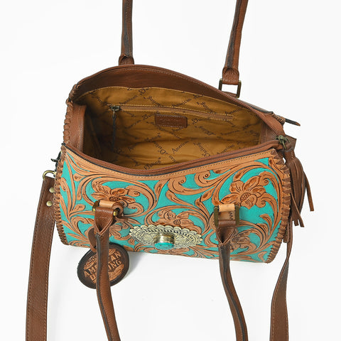ADBGA1045 Speedy Bag Hand Tooled  Genuine Leather Women Bag