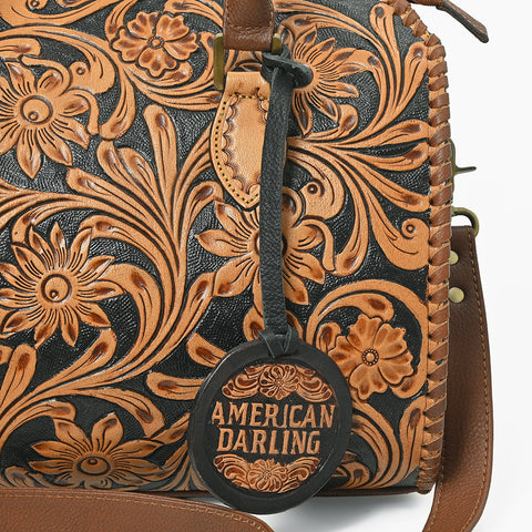 ADBGA1046 Speedy Hand Tooled Genuine Leather Women Bag