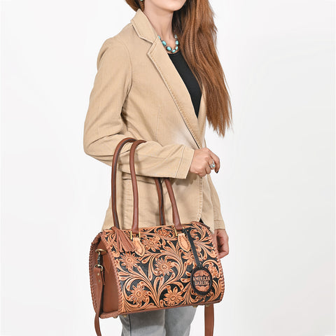 ADBGA1046 Speedy Hand Tooled Genuine Leather Women Bag