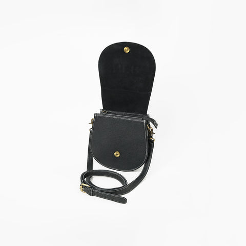 Official PRCA & NFR Licensed Collection® Black Pebble Leather Card Embellished Crossbody Bag