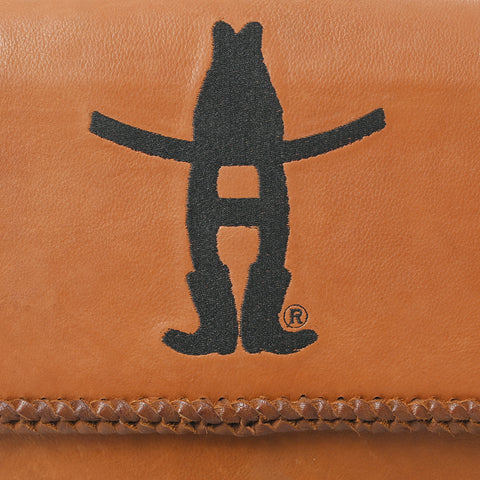 Frontier Rodeo Genuine Leather  Black Embroidered Crossbody Bag