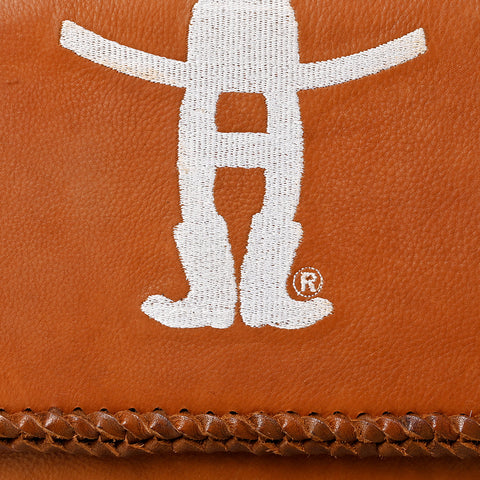 Frontier Rodeo Genuine Leather White Embroidered Crossbody Bag