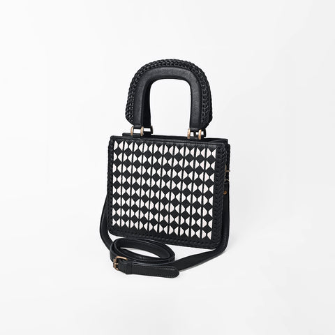ADBGM1084 American Darling Woven Geometric Diamond Tote Bag
