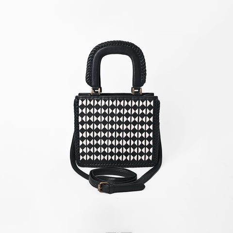 ADBGM1084 American Darling Woven Geometric Diamond Tote Bag