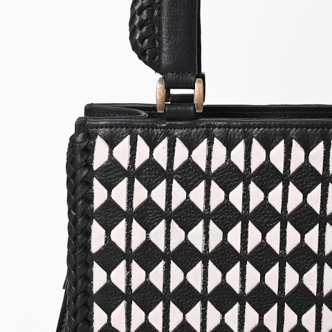 ADBGM1084 American Darling Woven Geometric Diamond Tote Bag