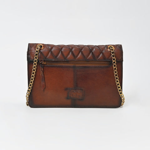 ADBGM846 Genuine Leather Diamond Quilted Shoulder Bag by American Darling