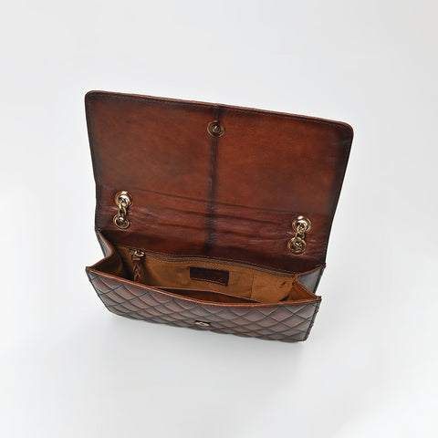 ADBGM846 Genuine Leather Diamond Quilted Shoulder Bag by American Darling